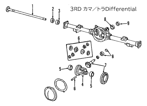 商品番号/6345　3RD　カマロ/トランザム　ドライブ/デフ　等　(イラストにてお問合せ下さい　純正/社外品お探しします)